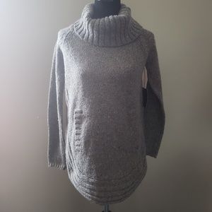 Gray Turtleneck Sweater